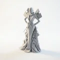 Mô hình tượng cô gái thời trang cao cấp in 3D tinh tế - Thumbnail 1