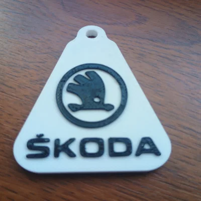 Móc khóa Škoda in 3D đẹp mắt - Phụ kiện cho người yêu xe