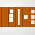 Bộ tấm gắn 2U cho Raspberry Pi và Keystone vào tủ rack 10 inch - Thumbnail 2