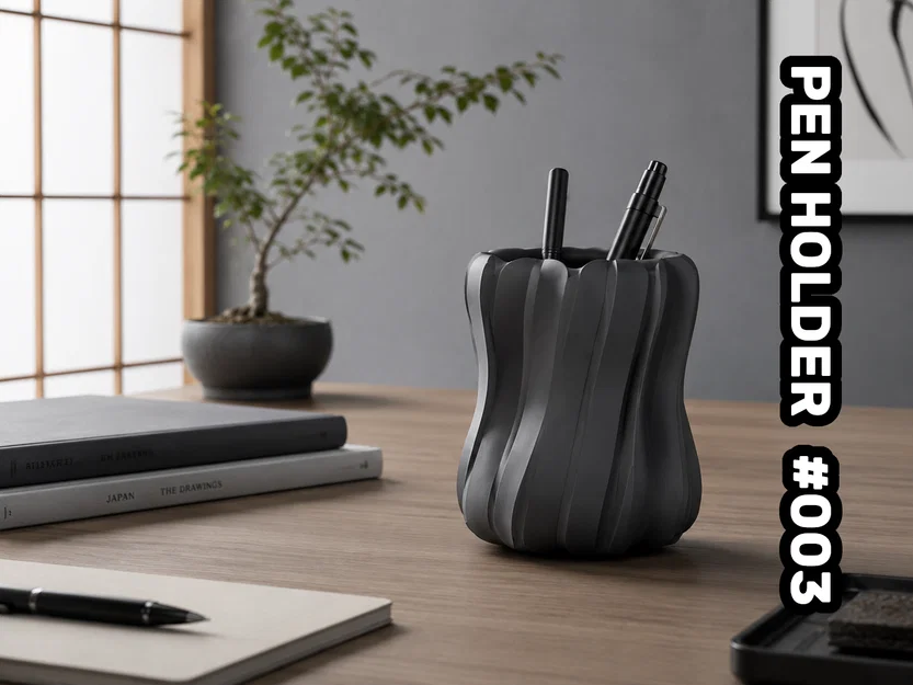 Pen Holder #003 – Đồ đựng bút in 3D cho bàn làm việc - Image 1