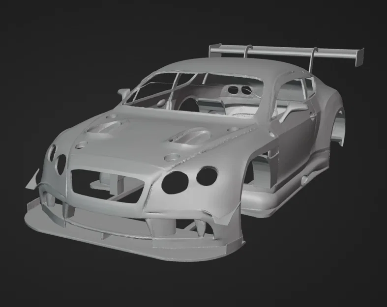 Mô hình vỏ xe Bentley Continental GT3 cho xe điều khiển từ xa RC - Image 1