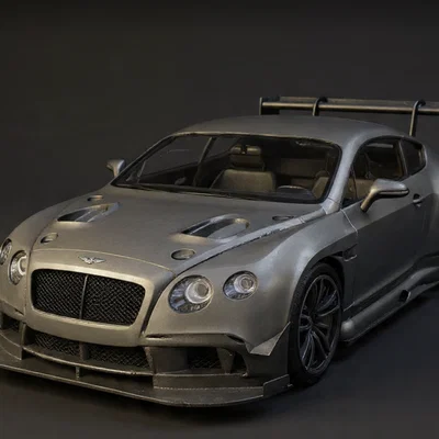 Mô hình vỏ xe Bentley Continental GT3 cho xe điều khiển từ xa RC