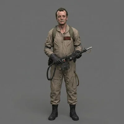 Mô hình 3D Peter Venkman (Ghostbusters 1984) chi tiết cho fan