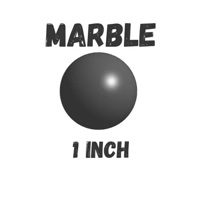 Mô hình viên bi tròn 1 inch - Mẫu in 3D test độ chính xác