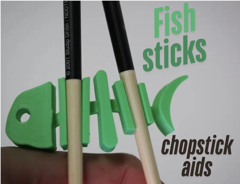Fish sticks - Dụng cụ hỗ trợ tập cầm đũa hình xương cá - Image 1