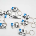 Móc khóa bảng số xe phong cách châu Âu - Tùy chỉnh theo yêu cầu - Thumbnail 2
