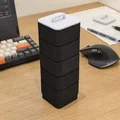 Hộp Lưu Trữ Xếp Chồng Phong Cách Với Thiết Kế Gân Nổi - Thumbnail 5