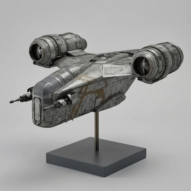 Mô hình in 3D tàu Razor Crest từ Star Wars cực chi tiết - Image 1