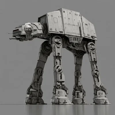 Mô hình xe chiến đấu AT-AT từ Star Wars để in 3D