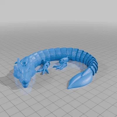 Mô hình rồng khớp nối 3D linh hoạt (Articulated Dragon)