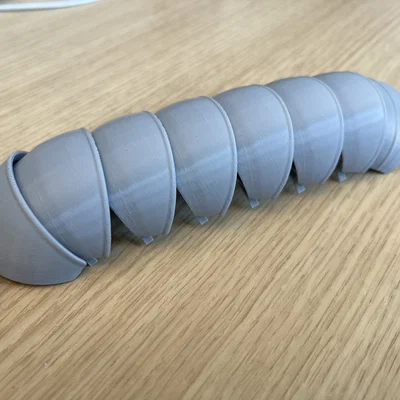 Mô hình con cuốn chiếu (Pillbug) có khớp nối siêu đáng yêu