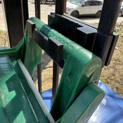 Giá đỡ thùng ủ phân compost chống thú cưng - Kèm vòng khóa tay cầm