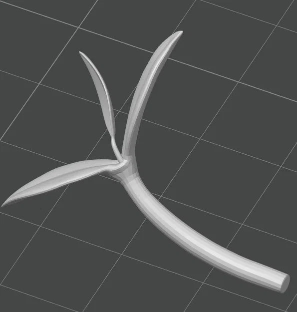 Mô hình mầm cây ba lá trang trí 3D dễ thương (Three Leaf Sprout) - Image 1