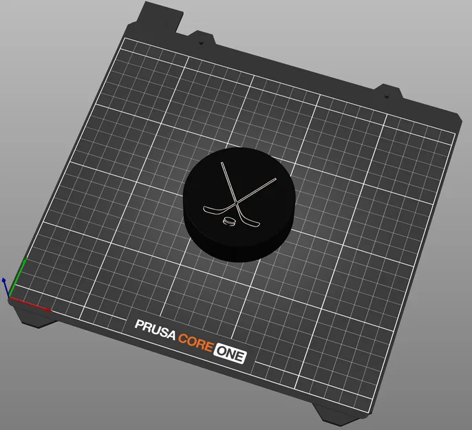 Mô hình quả bóng khúc côn cầu (Hockey Puck) kích thước chuẩn để in 3D - Image 1