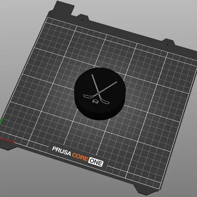 Mô hình quả bóng khúc côn cầu (Hockey Puck) kích thước chuẩn để in 3D