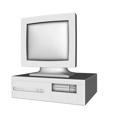 Mô hình máy tính để bàn cổ điển (Old Computer Monitor) in 3D