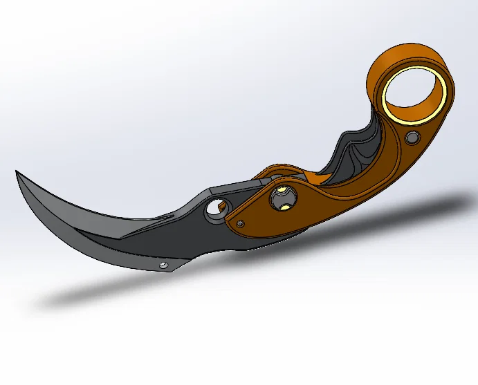 Mô hình dao Karambit Valorant - Phụ kiện trưng bày 3D đẹp mắt - Image 1