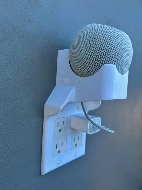 Giá treo tường HomePod Mini cho ổ cắm 2-Gang Decora | Tích hợp giấu dây cáp - Image 1