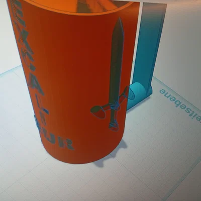 Giá đỡ lon nước 3D phong cách kiếm Excalibur độc lạ
