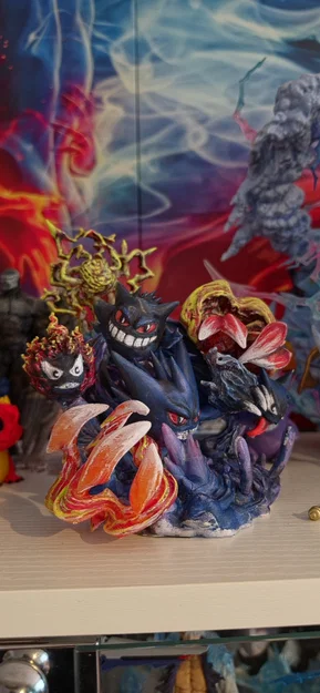 Mô hình 3D Gengar chiến đấu đầy ấn tượng cho fan Pokémon - Image 1