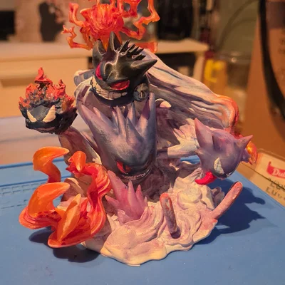Mô hình 3D Gengar chiến đấu đầy ấn tượng cho fan Pokémon