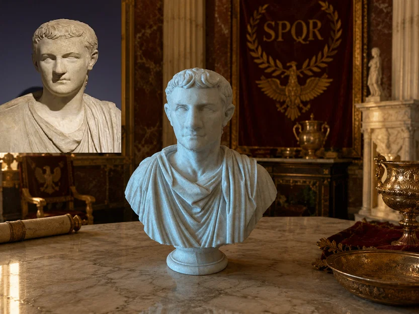 Tượng bán thân Caligula (Caius Julius Caesar Augustus Germanicus) - Image 1
