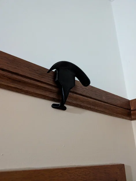 Móc treo nón cho đường ray tranh (Picture Rail Hat Holder) - Image 3