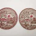 Bộ đế lót ly họa tiết Mosaic Nhật Bản - Thumbnail 4