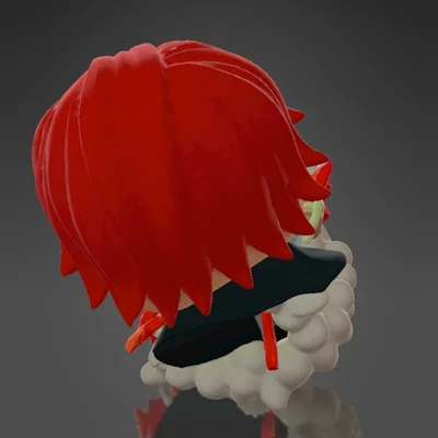 Mô hình 3D Shanks Tóc Đỏ (One Piece) phong cách Funko Pop ấn tượng