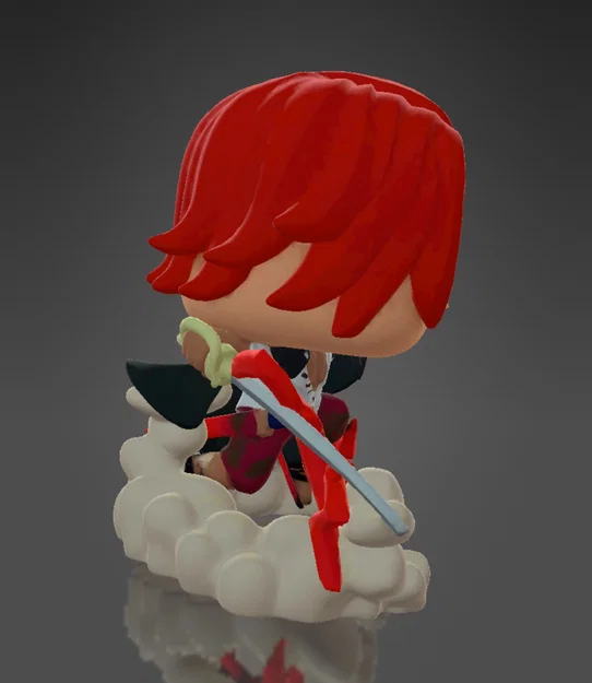 Mô hình 3D Shanks Tóc Đỏ (One Piece) phong cách Funko Pop ấn tượng - Image 4