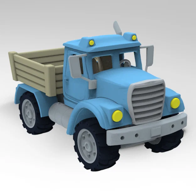 Mô hình xe tải ben Camion V1 - Dự án in 3D chất lượng cao - Image 1