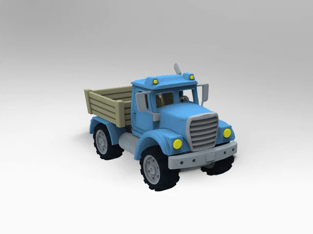 Mô hình xe tải ben Camion V1 - Dự án in 3D chất lượng cao - Image 4