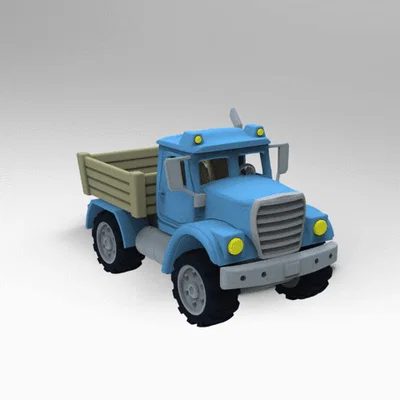 Mô hình xe tải ben Camion V1 - Dự án in 3D chất lượng cao