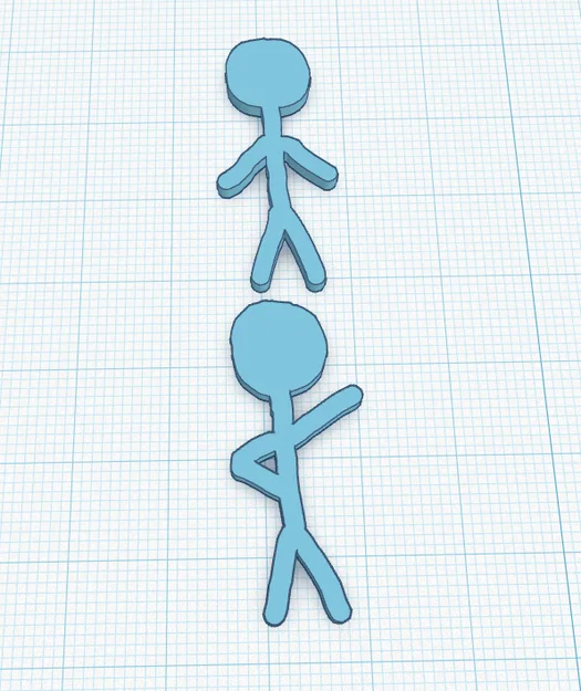 Mô hình người que Stickmen 3D trang trí độc đáo - Image 1