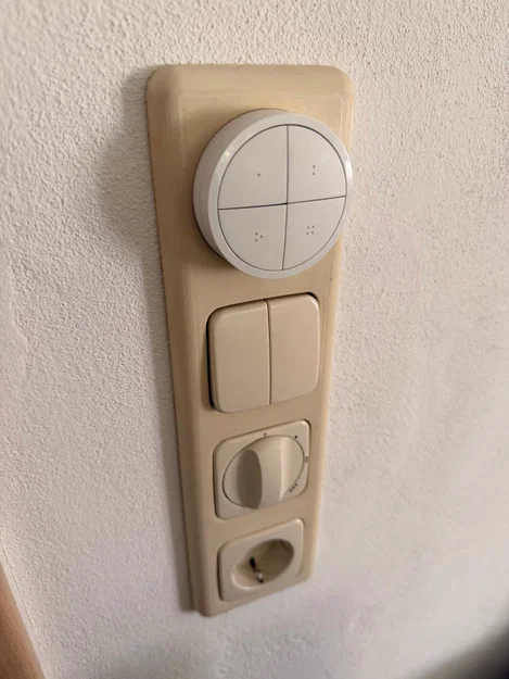 Khung mặt nạ 3-Fach cho Philips HUE và Busch Jaeger DURO 2000 - Image 1
