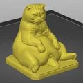 Mô hình 3D chú mèo béo ú đáng yêu trang trí bàn làm việc cực chất - Thumbnail 1