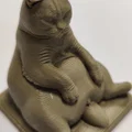 Mô hình 3D chú mèo béo ú đáng yêu trang trí bàn làm việc cực chất - Thumbnail 4