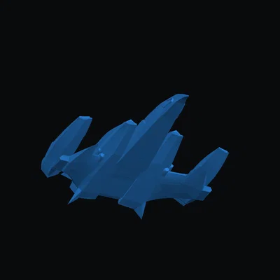 Mô hình phi thuyền Mirage 2.0 - Silverhawks 3D Print