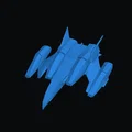 Mô hình phi thuyền Mirage 2.0 - Silverhawks 3D Print - Thumbnail 2
