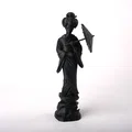 Tượng điêu khắc Geisha cầm dù - Thumbnail 2