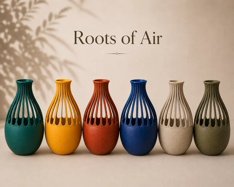 Bình hoa nghệ thuật Roots of Air - Mẫu in 3D trang trí độc đáo - Image 2