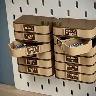 Hệ thống lưu trữ Skadis Modular | Hộp đựng linh kiện