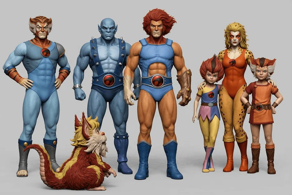 Bộ sưu tập mô hình 3D nhân vật Thundercats (1985) để in tại nhà - Image 1