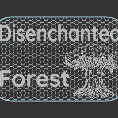 Bảng hiệu Disenchanted Forest (Khu rừng khó tính)