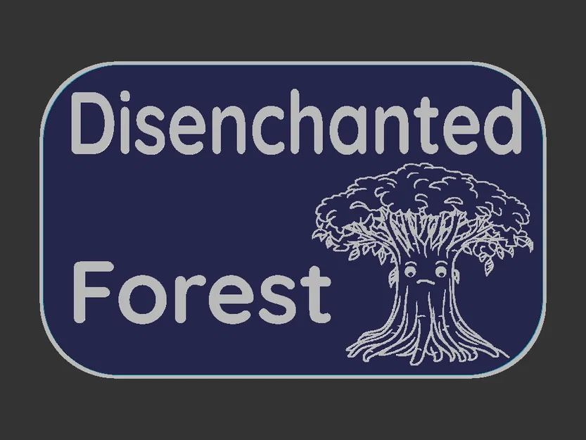 Bảng hiệu Disenchanted Forest (Khu rừng khó tính) - Image 3