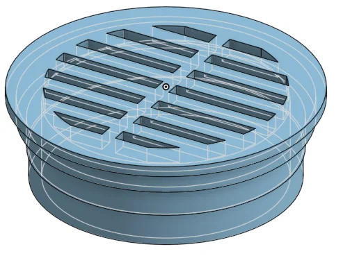 Nắp chắn rác cho ống thoát nước 4 inch (10cm) - Image 1