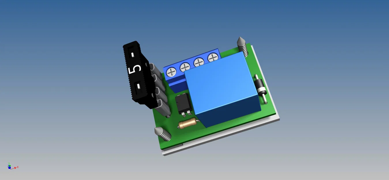 Mạch Relay 12VDC SRD & Vỏ In 3D - Image 1
