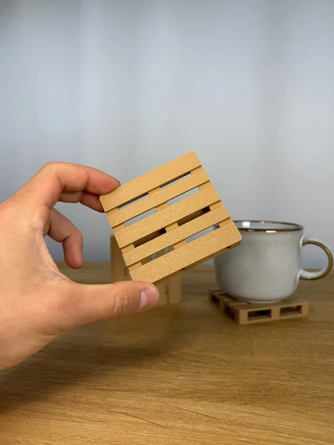 Đế lót ly hình Pallet gỗ - Image 2