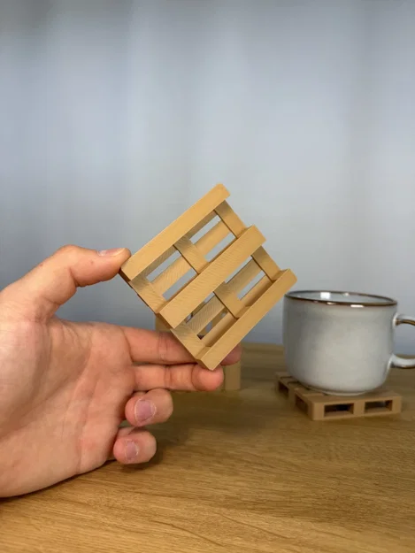 Đế lót ly hình Pallet gỗ - Image 3