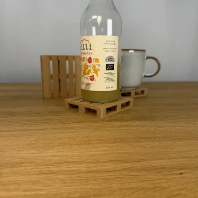 Đế lót ly hình Pallet gỗ